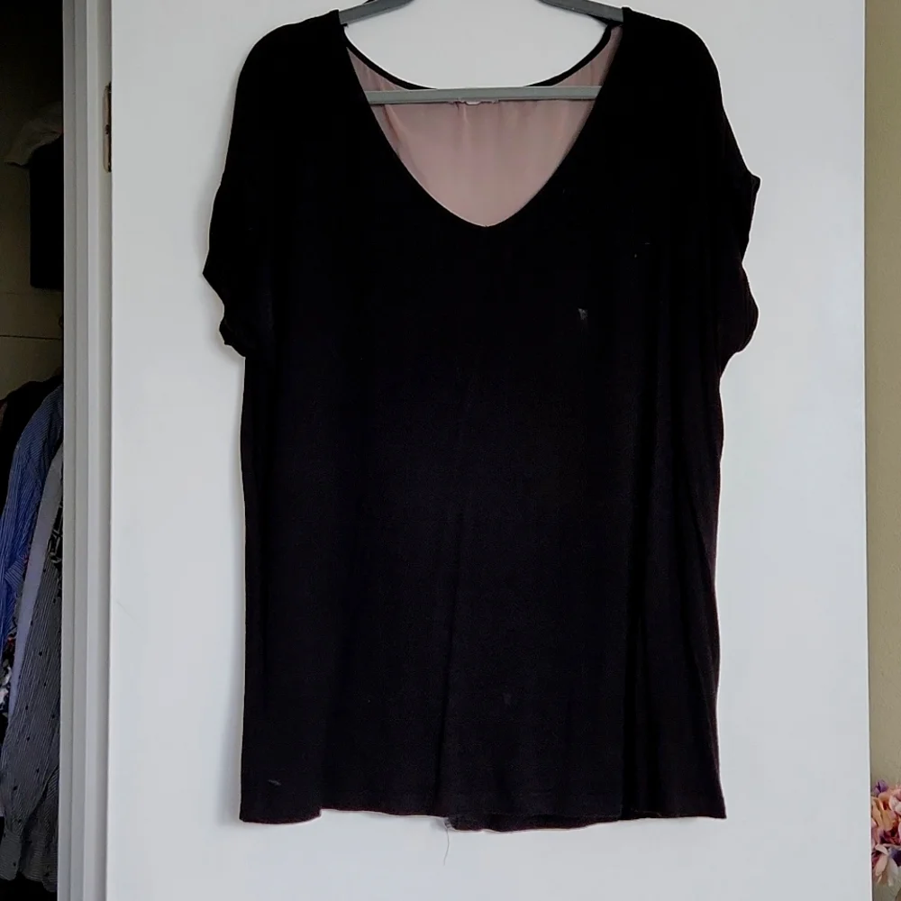 Black with Sheer Back Details - Picture 1 of 4